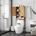 Over The Toilet Storage Cabinet with 2-Door Design for Organizing