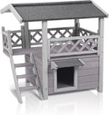 GUTINNEEN Cat House Outdoor Weatherproof Feral Cat Shelter