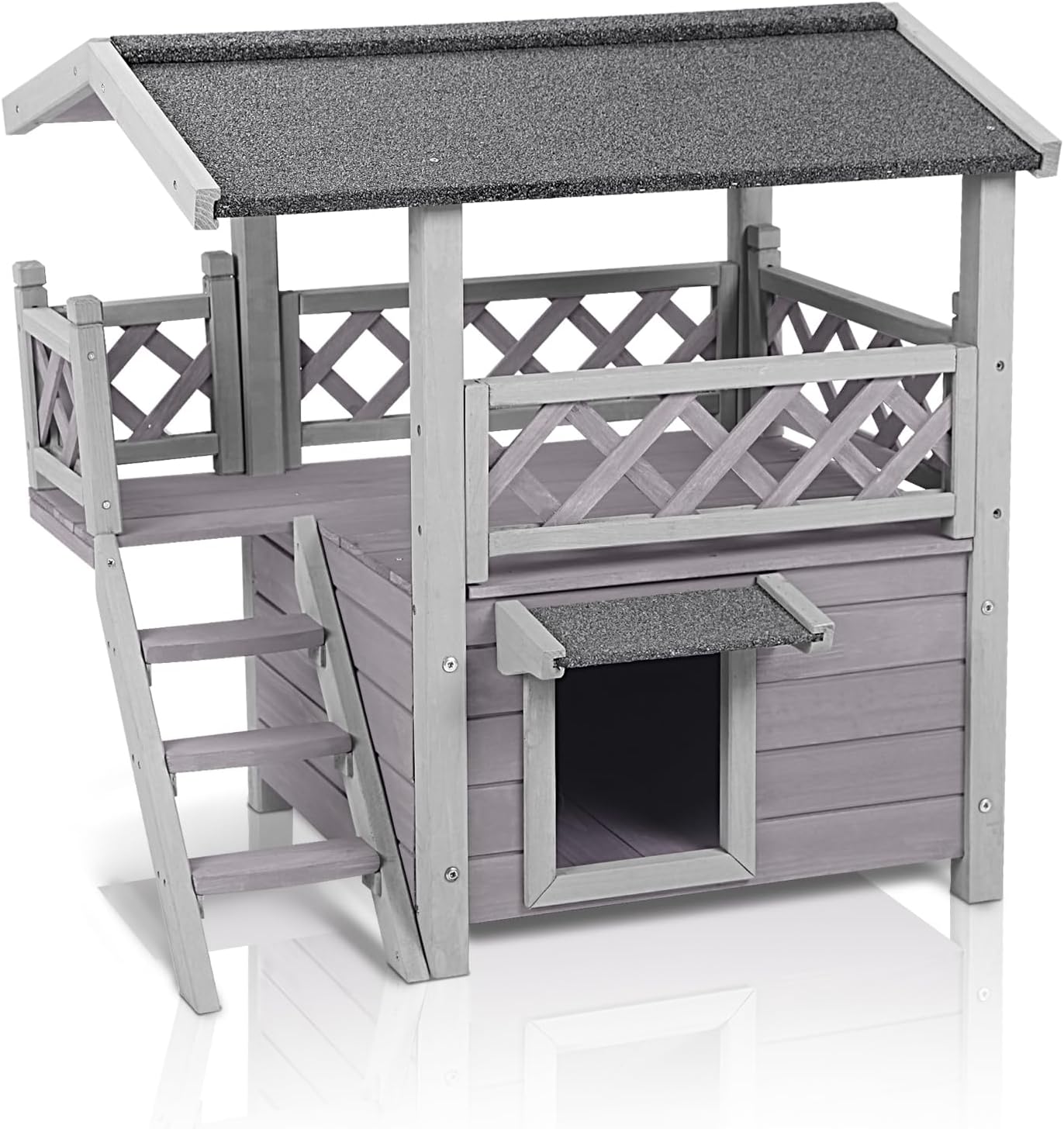 GUTINNEEN Cat House Outdoor Weatherproof Feral Cat Shelter