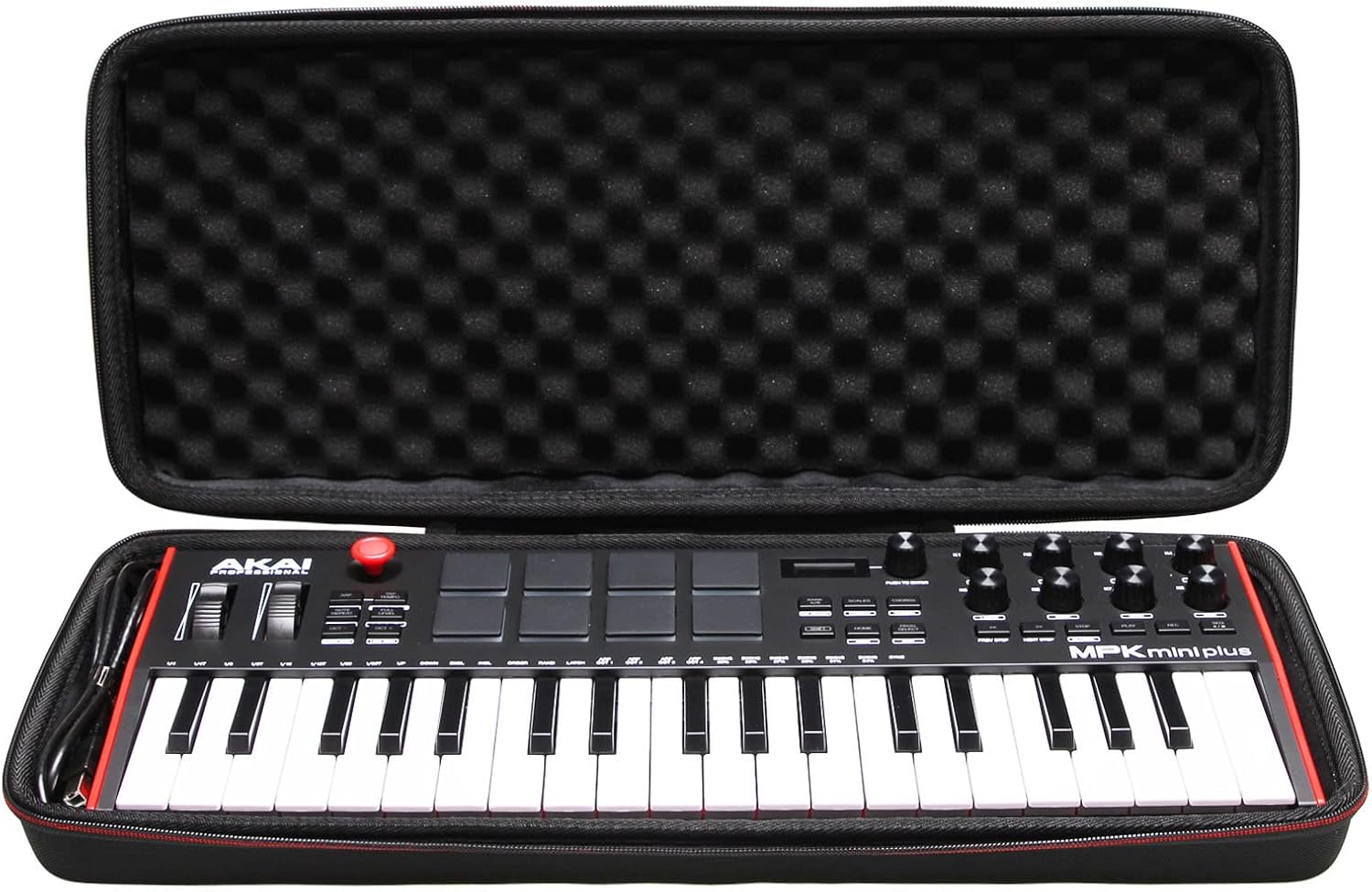 LTGEM Hard Travel Case for Akai Professional MPK Mini Plus