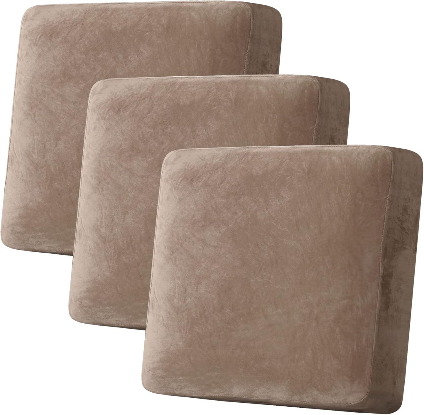 H.VERSAILTEX Velvet Stretch Couch Cushion Cover for Sofa Protection