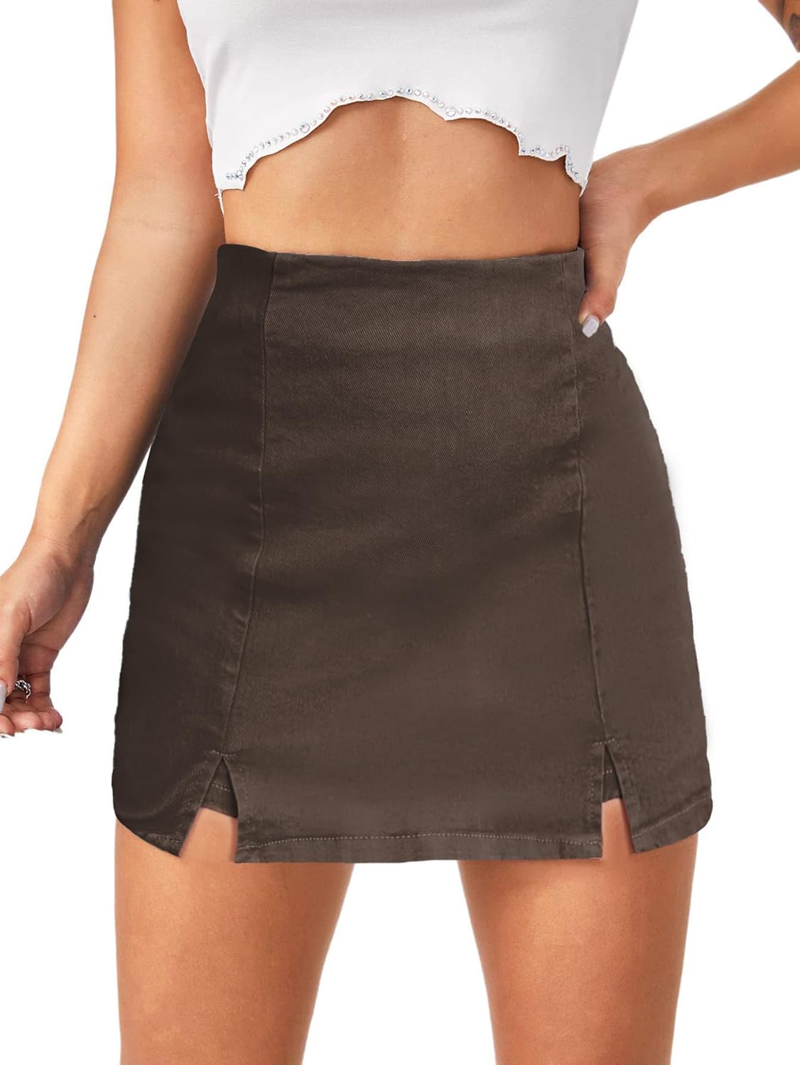 Floerns Women's Casual High Waist Denim Skorts for Every Occasion