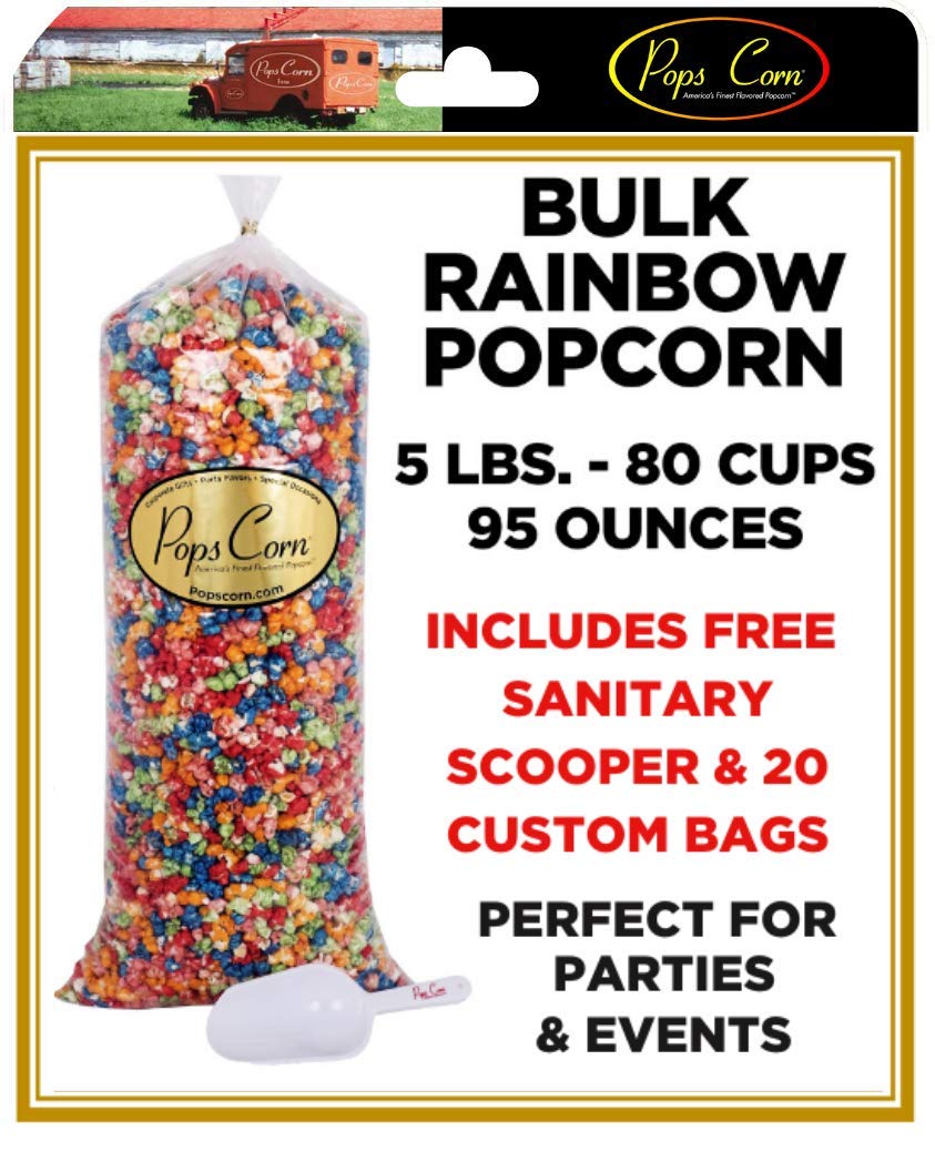 Rainbow Popcorn Gourmet Bulk Popcorn for Events and Gatherings