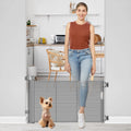 Short Dog Gate for Stairs and Doorways - 24 Inch Tall Design
