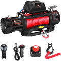 13000lb Electric Winch with Synthetic Rope for Offroad Recovery
