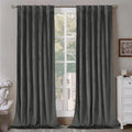 BGment Grey Velvet Blackout Curtains for Living Room and Bedroom