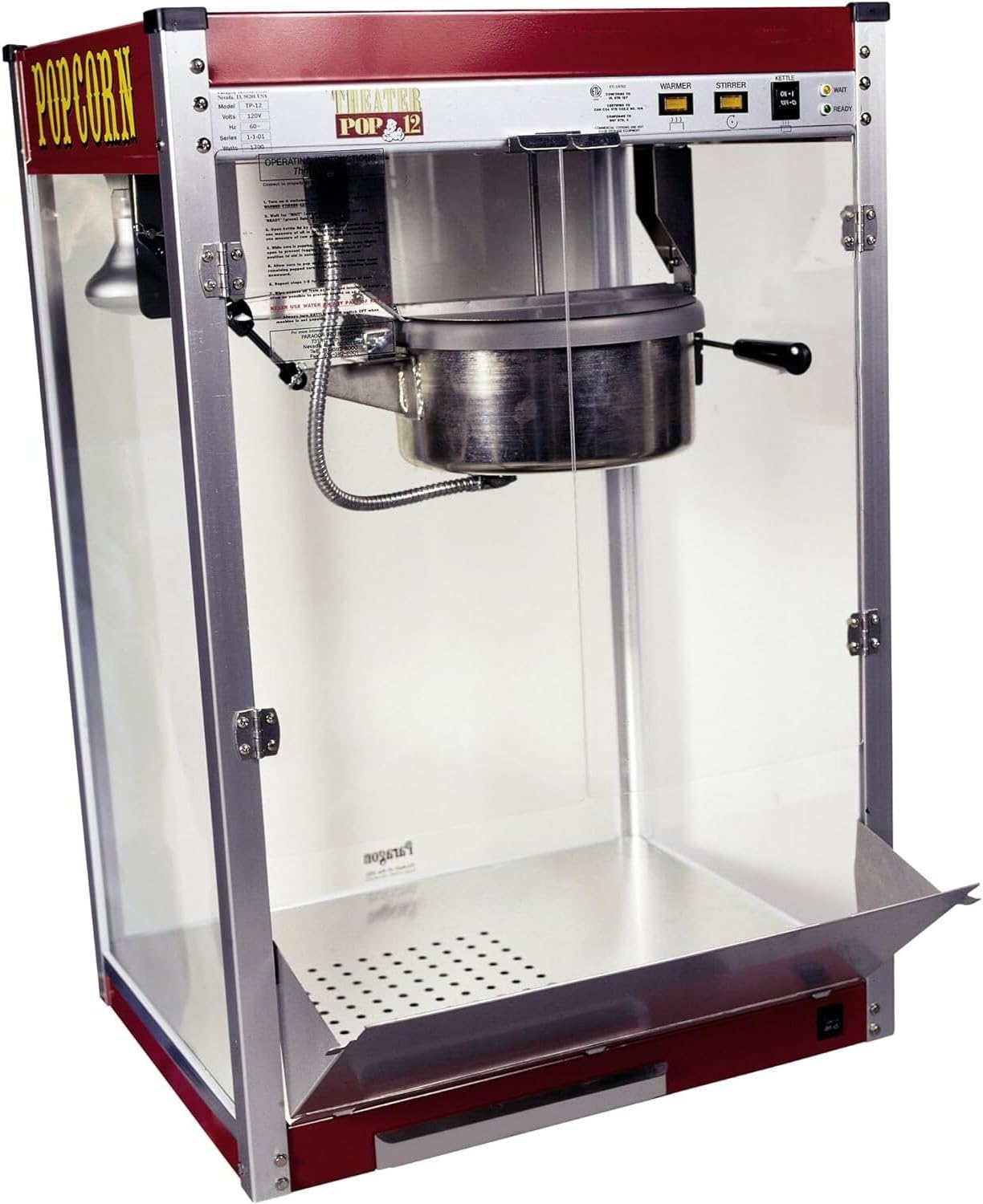 Commercial Grade Popcorn Machine: High Output, Classic Charm