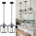 2-Pack Farmhouse Pendant Lights for Kitchen Island - Adjustable Height