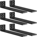 Heavy Duty Shelf Brackets 6 Pack L Brackets 12in - Strong Support