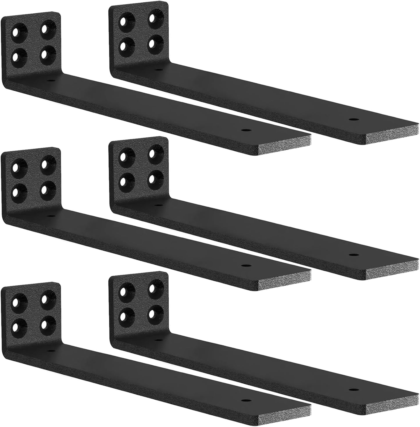 MLOQI Heavy Duty Shelf Brackets for Sturdy Floating Shelves