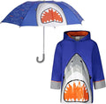 Kids Umbrella and Raincoat Set for Girls and Boys - Fun Waterproof Set