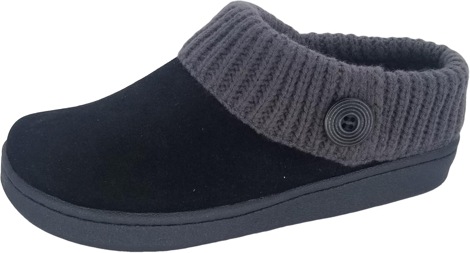 Clarks Women's Knit Scuff Slippers for Ultimate Comfort and Warmth