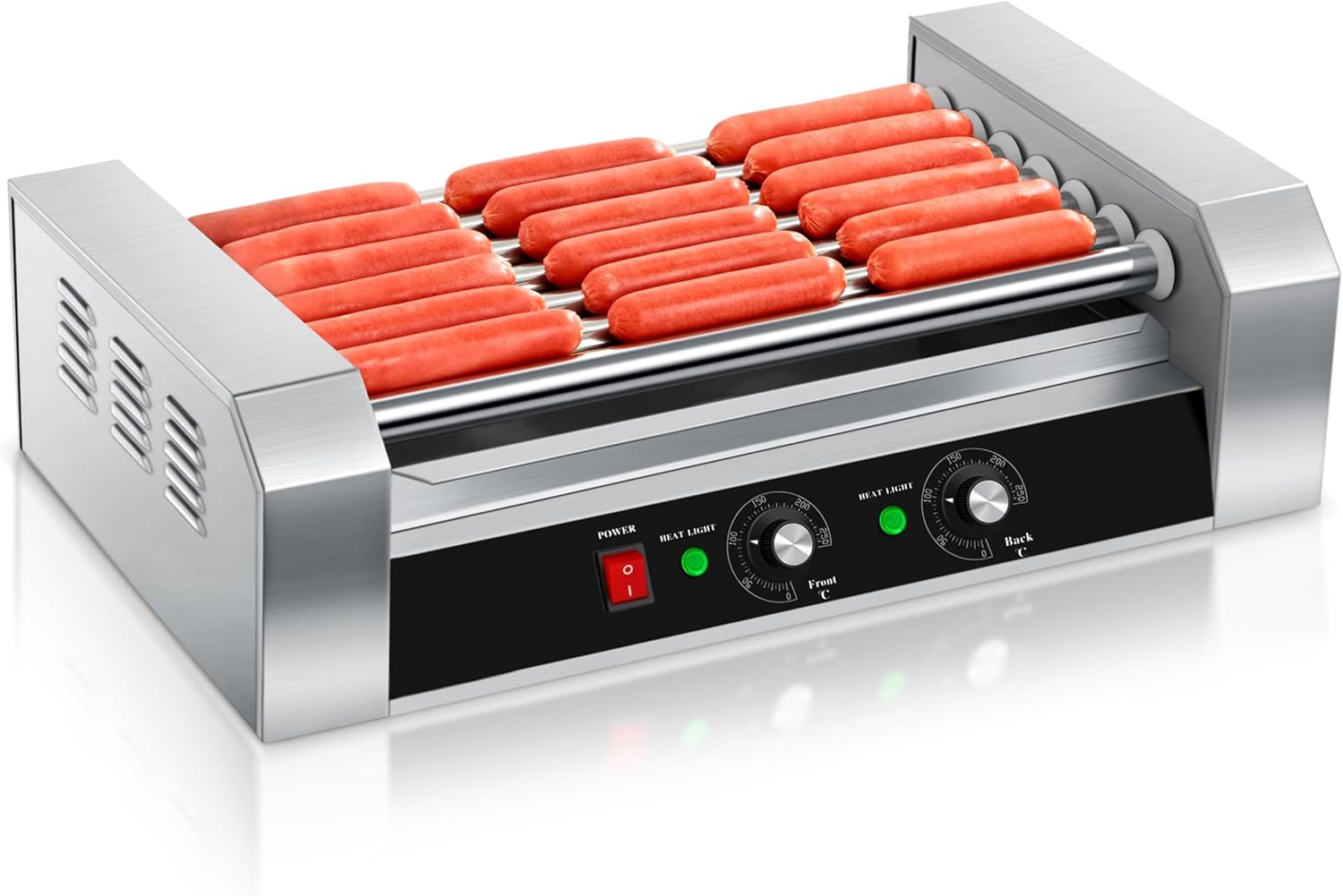 SYBO Hot Dog Roller Machine for 18 Hot Dogs with Drip Tray