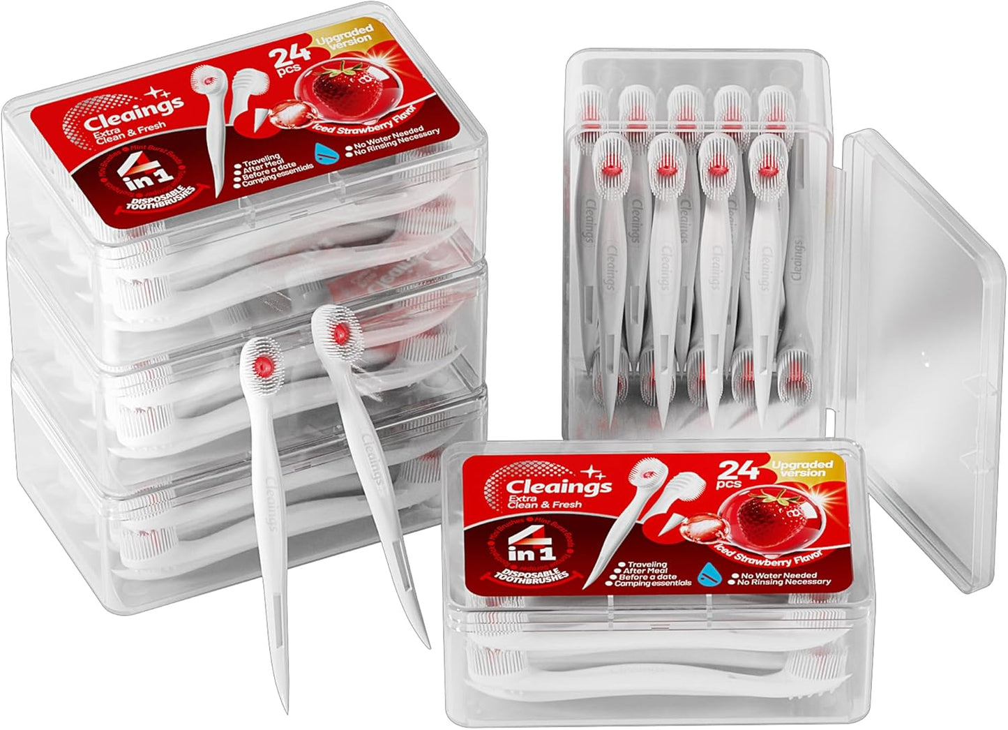 Cleaings Mini Disposable Toothbrush Set for Travel Essentials