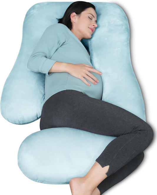 MOON PARK Pregnancy Pillow - U Shaped Full Body Support for Moms