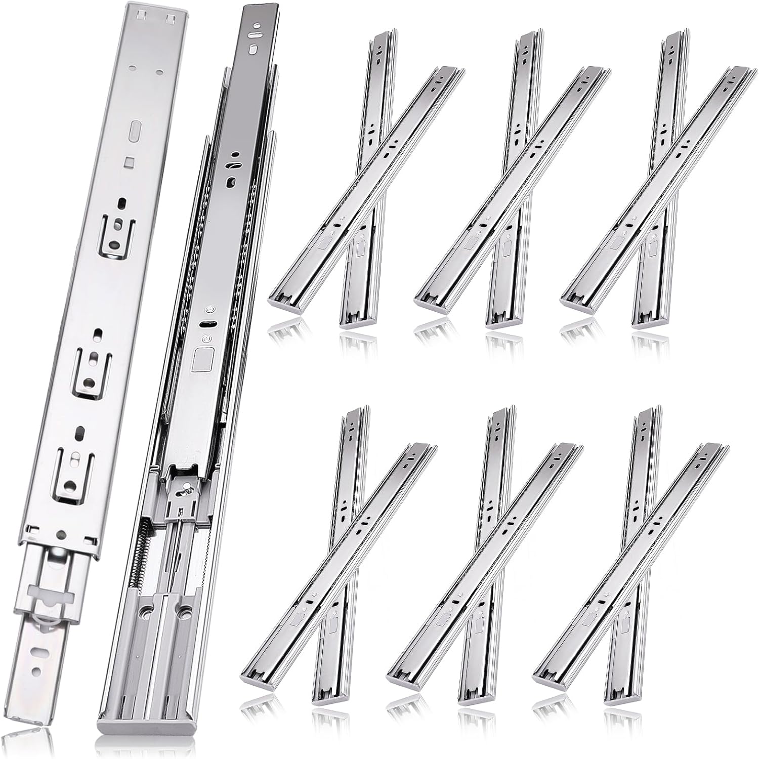 22 Inch Soft Close Drawer Slides for Smooth Cabinet Gliding