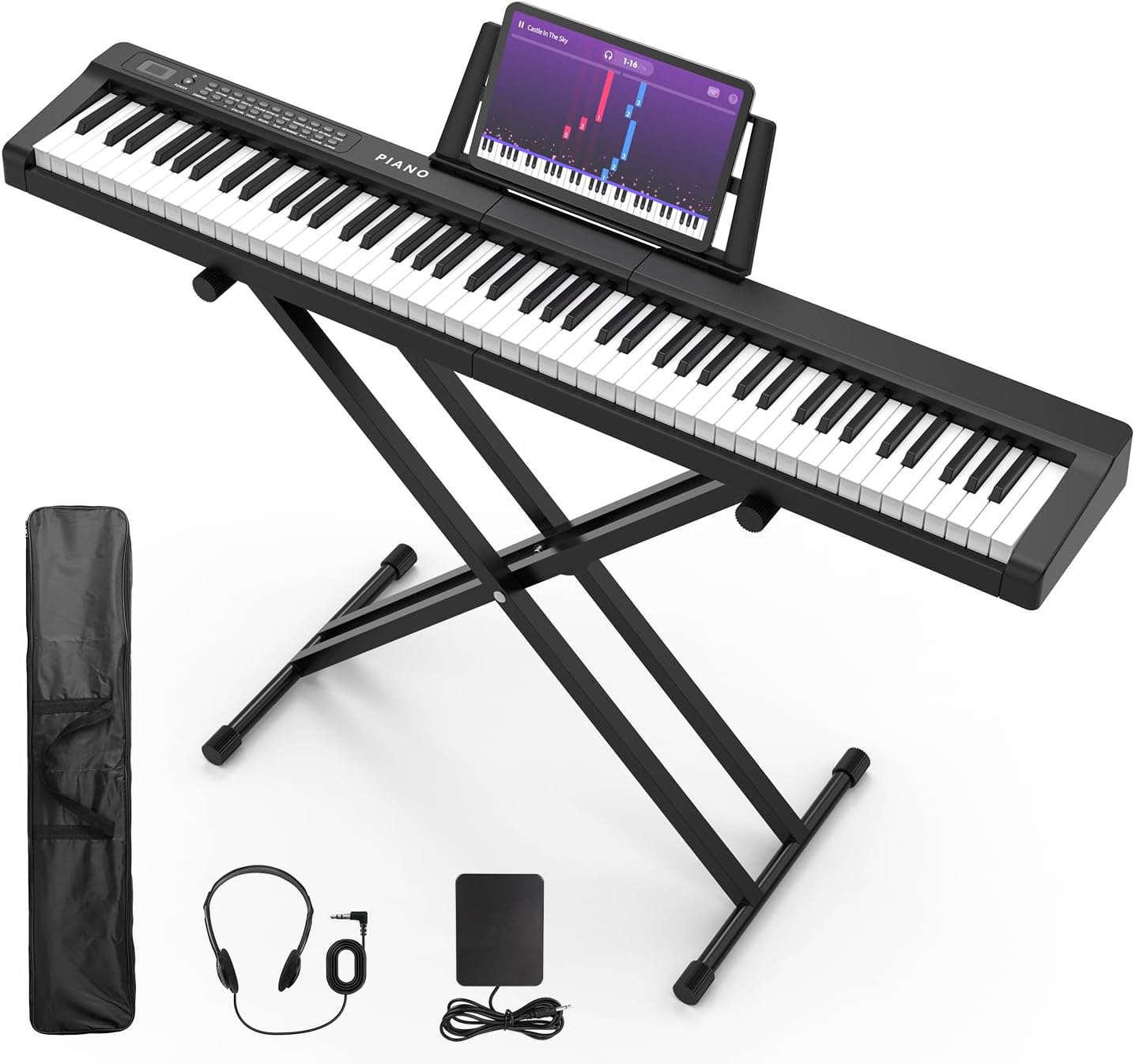 Digital Piano 88 Key Full Size Semi Weighted Keyboard Set