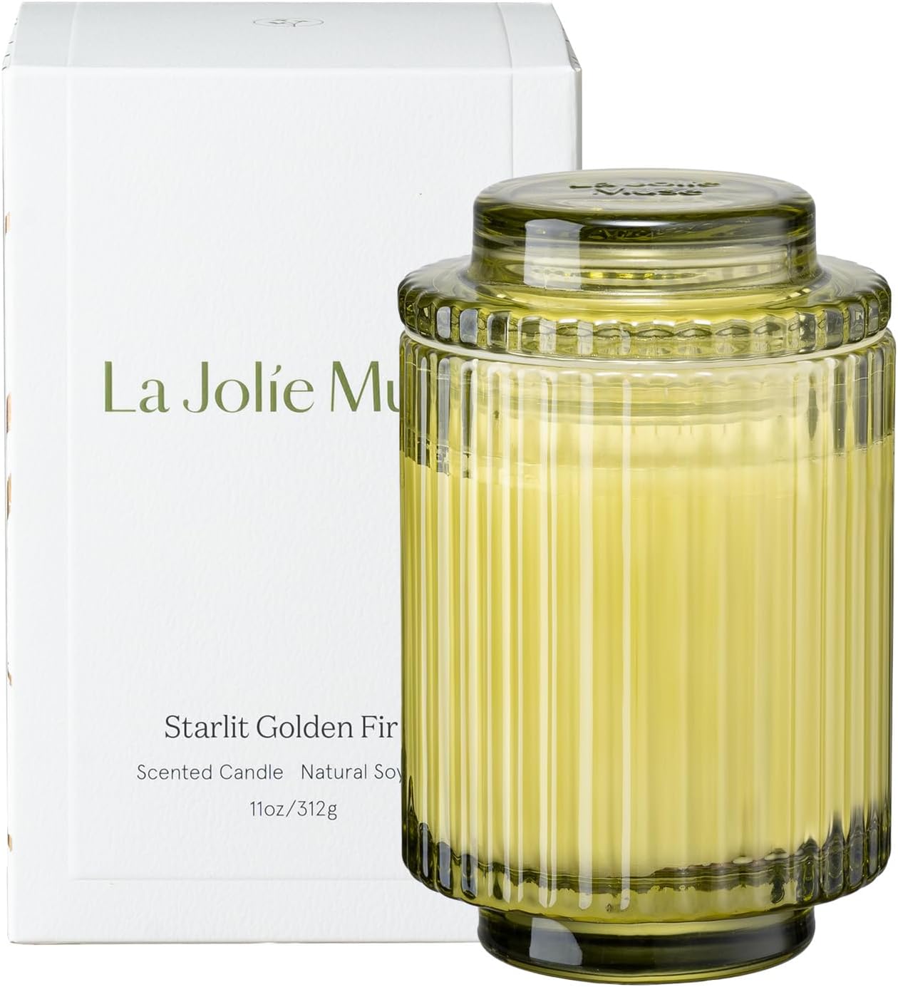 LA JOLIE MUSE Fir & Cedarwood Candle for Home Luxury