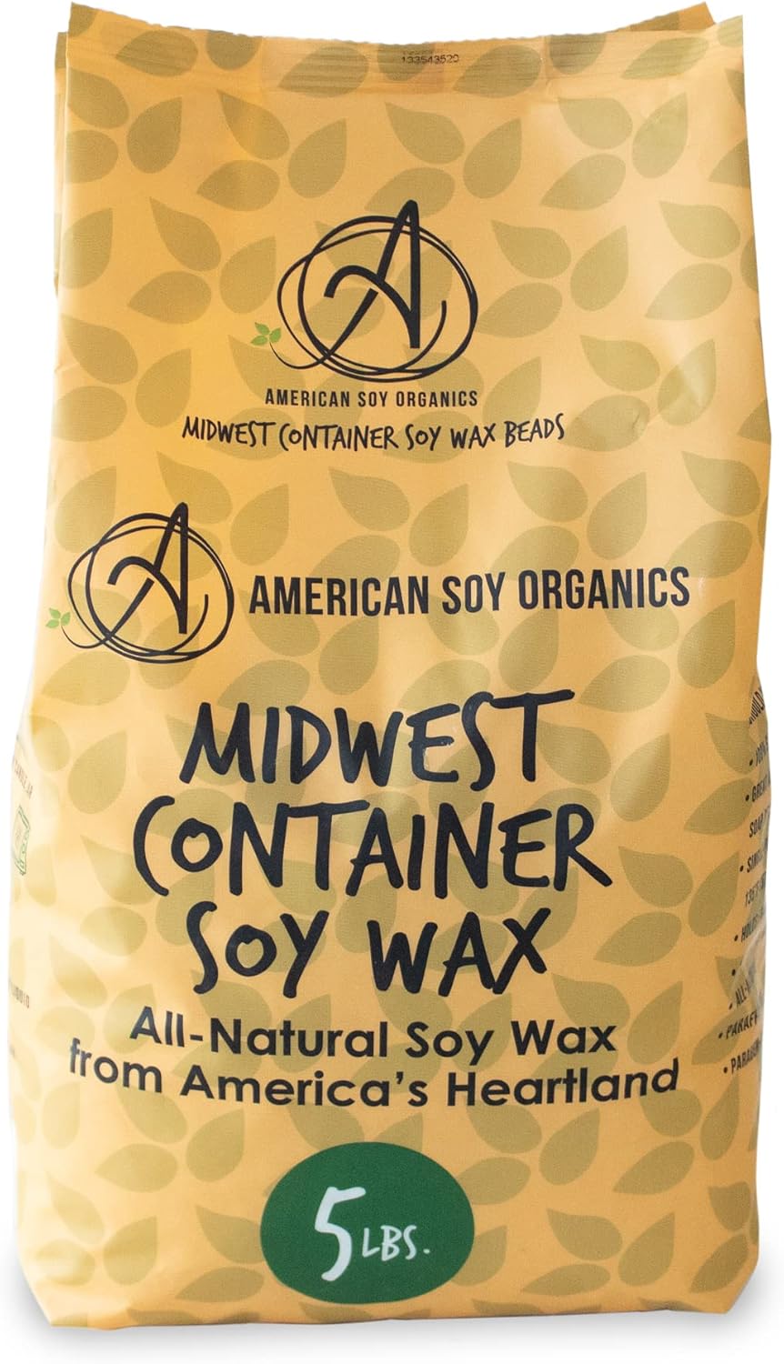 Premium Soy Wax Beads - Paraffin-Free & Beeswax-Free - 5 lbs