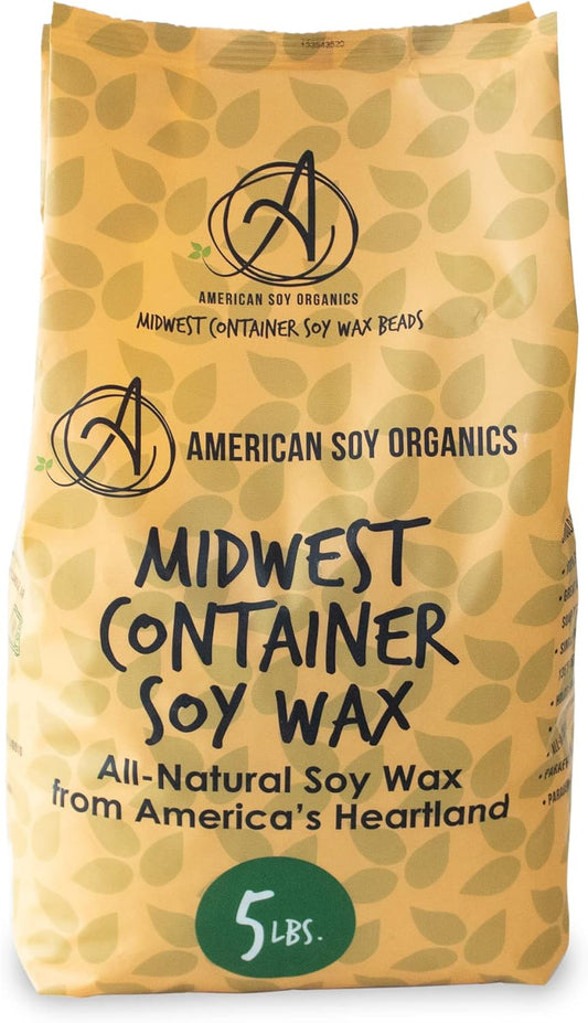 Premium Soy Wax Beads - Paraffin-Free & Beeswax-Free - 5 lbs