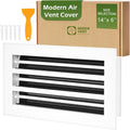 Modern Air Vent Cover 14x6 Decorative White Aluminum Linear Slot