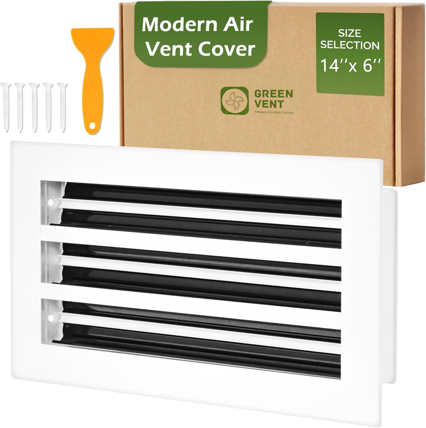 Modern Air Vent Cover 14x6 - Decorative Aluminum Diffuser