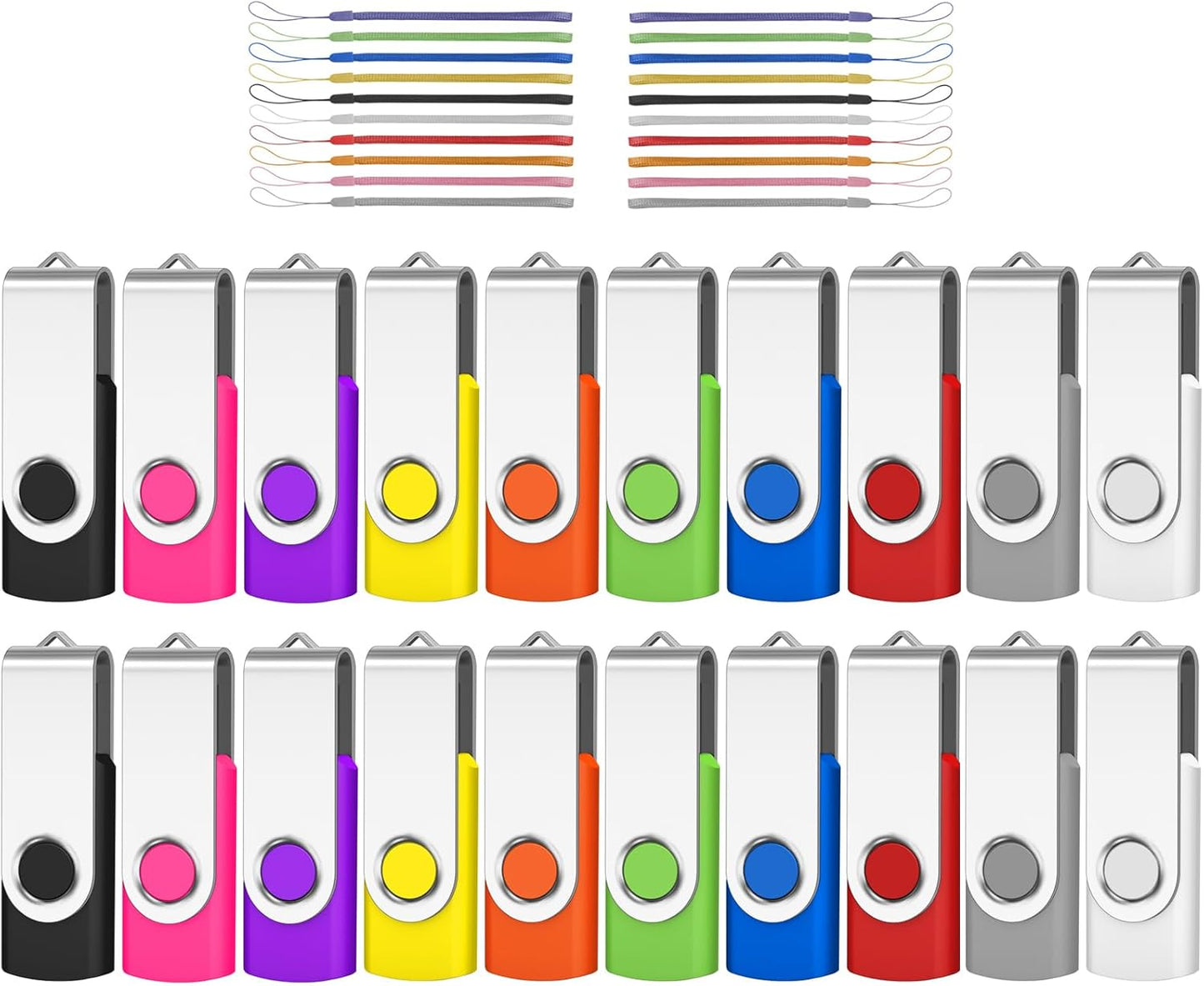AreTop 1GB USB Flash Drive 20 Pack for Easy Data Storage