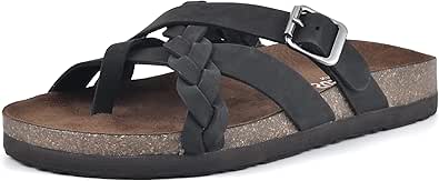 WHITE MOUNTAIN Women's Harrington Footbed Sandal for Comfort