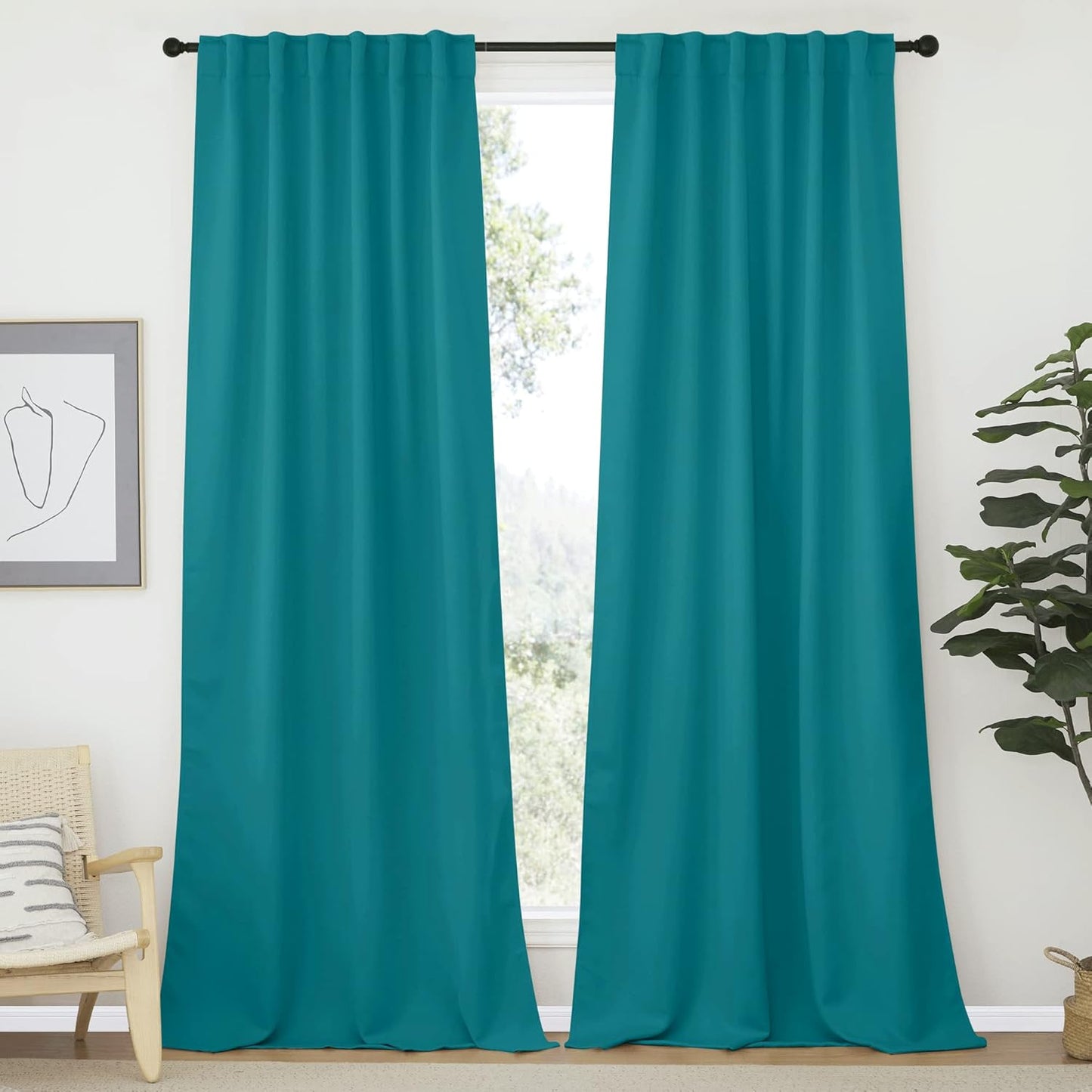 NICETOWN Living Room Darkening Curtain Panels for Elegant Homes