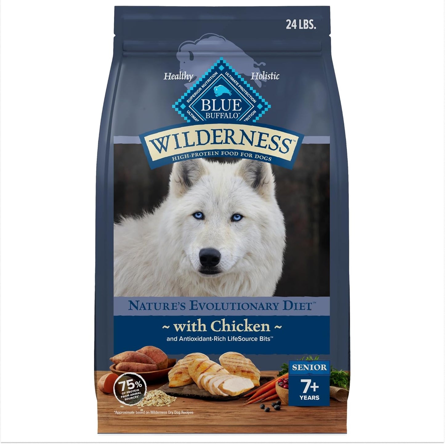 Blue Buffalo Wilderness Senior High Protein Dog Food for Dogs
