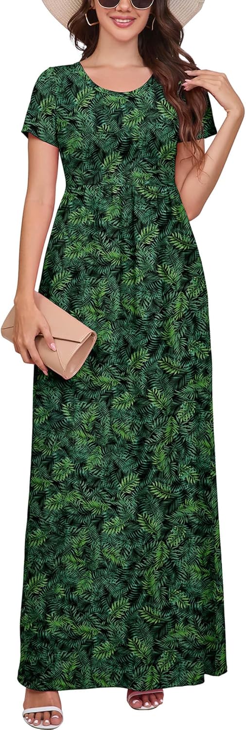 DEARCASE Maxi Dress for Women with Pockets - Casual Elegance