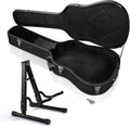 41ft Acoustic Guitar Hard Case with Folding Stand - Protective Kit