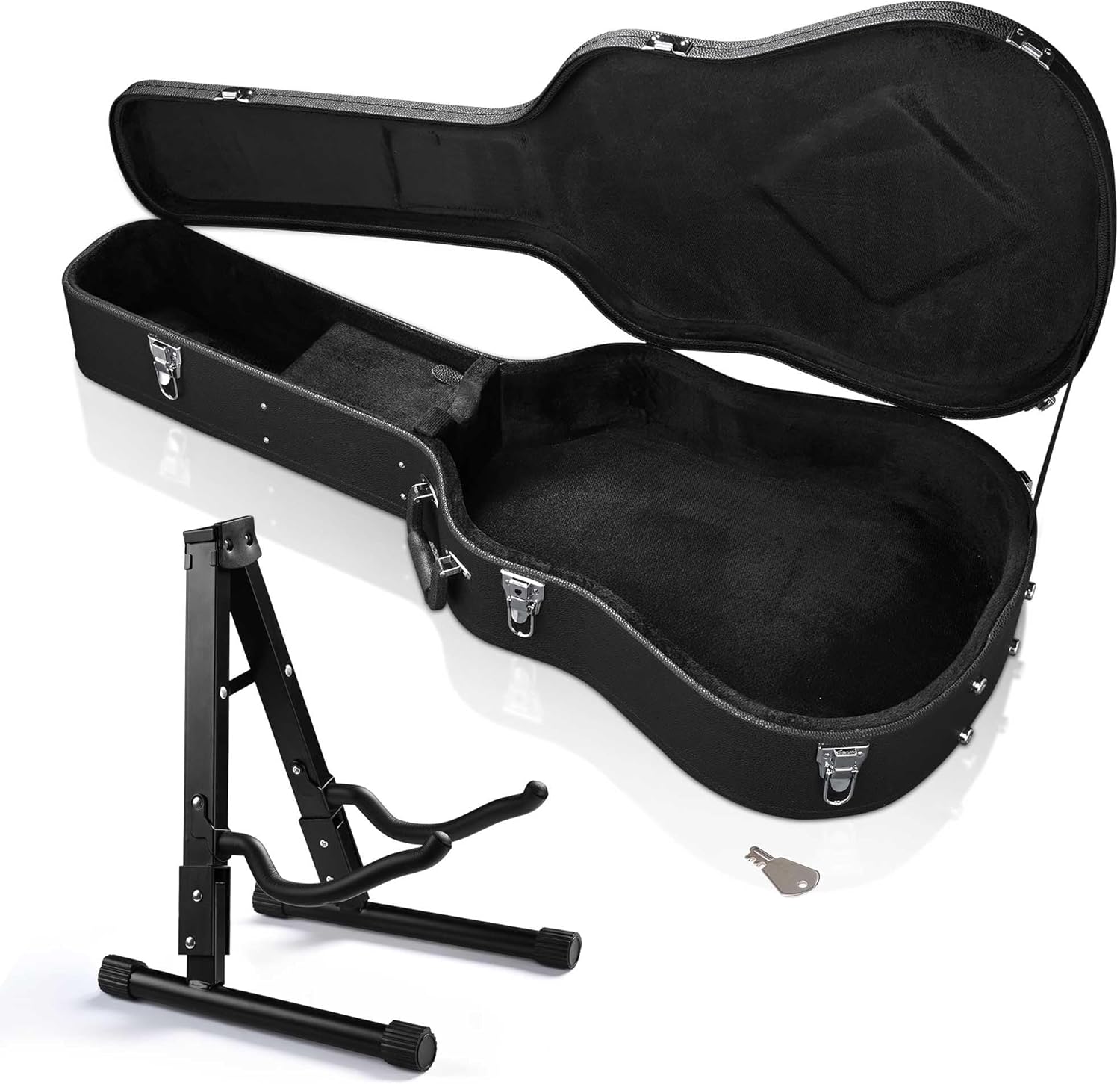 41in Acoustic Guitar Case with Stand - Durable Protection Kit