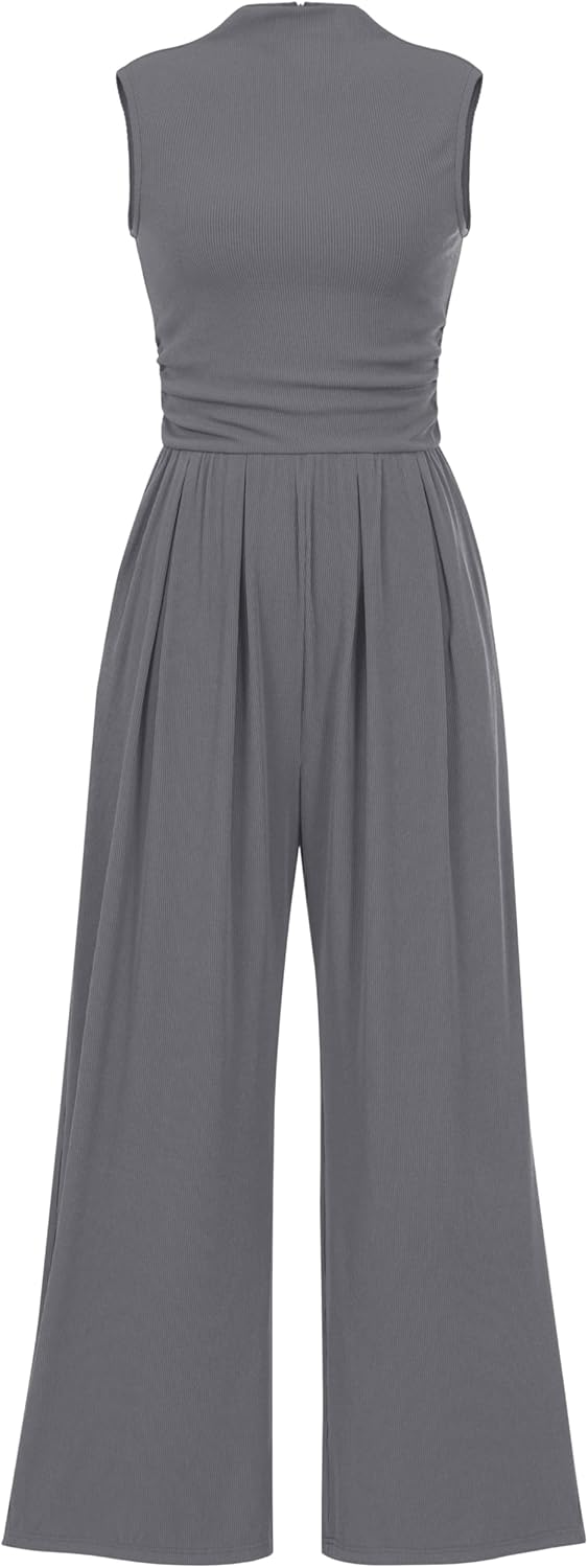PRETTYGARDEN Womens Summer Jumpsuits Dressy Casual One Piece
