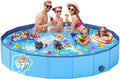 Foldable Dog Pool Portable PVC Pet Swimming Pool - Compact Travel Pool