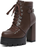 Sexy High Heels Ankle Booties Round Toe Platform Boots - Chic Lift