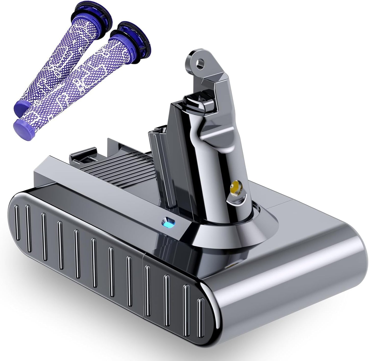 Premium 6.0Ah Dyson V6 Battery + Bonus Filters