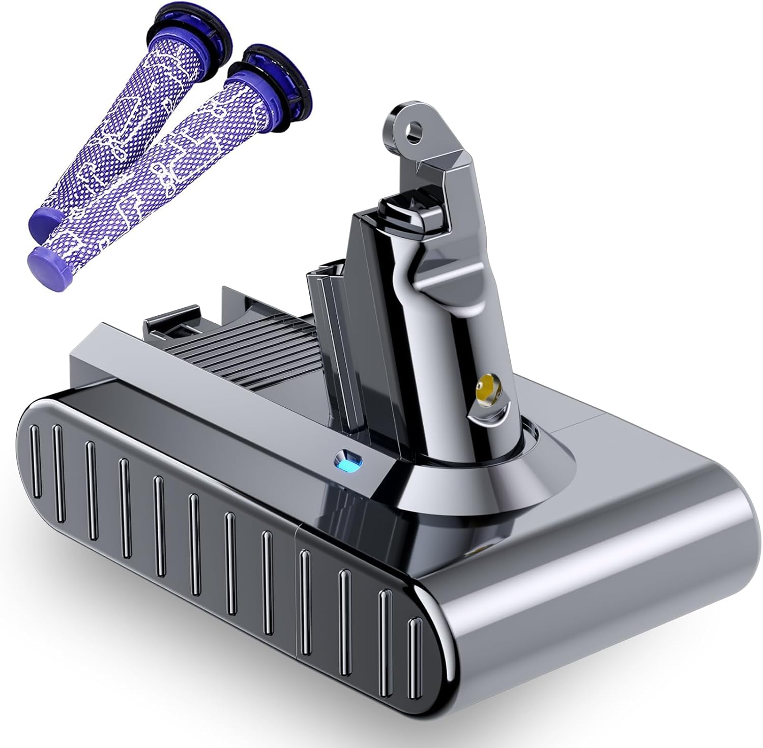 Premium 6.0Ah Dyson V6 Battery + Bonus Filters