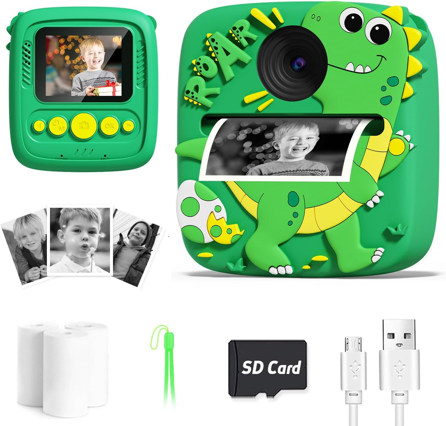Capture Fun with 48MP Dino Instant Camera