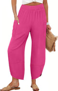 ANRABESS Womens Wide Leg Palazzo Capri Pants - Summer Loose Fit