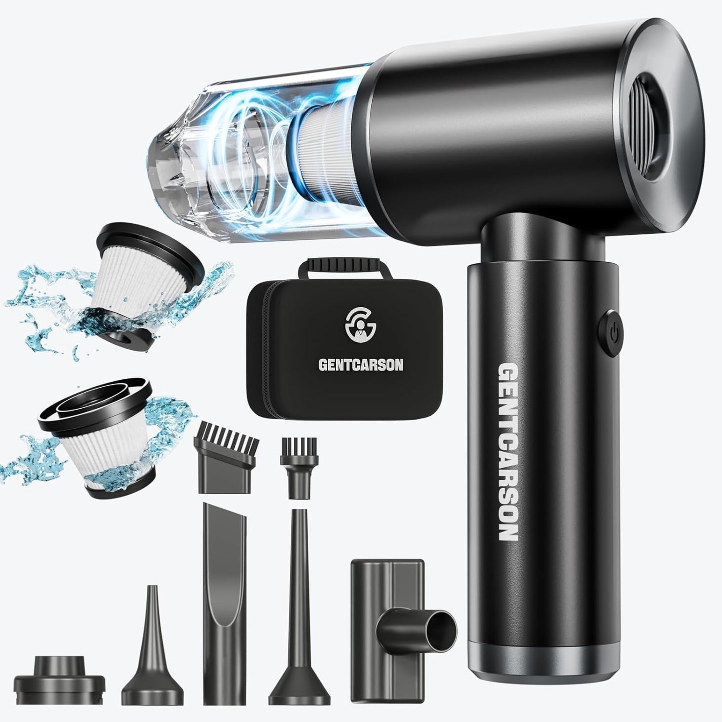 Powerful 4-in-1 Cordless Car Vac - Gentle Cleaning!