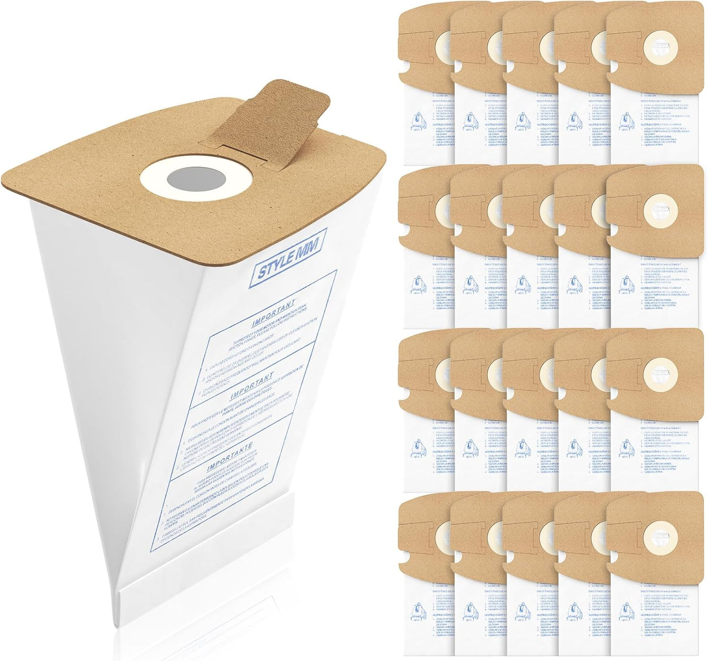 Premium 20 Pack Vacuum Bags for Eureka Mighty Mite - Long Lasting Performance