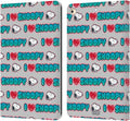 Peanuts I Love Pattern Snoopy Leather iPad 9.7 Wallet Case - Slim