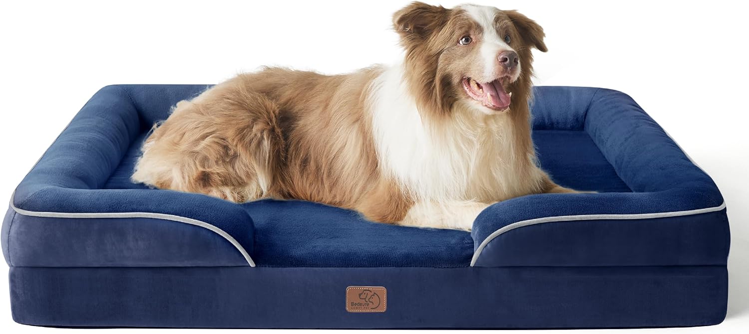 Orthopedic Dog Bed for Large Dogs with Washable Cover