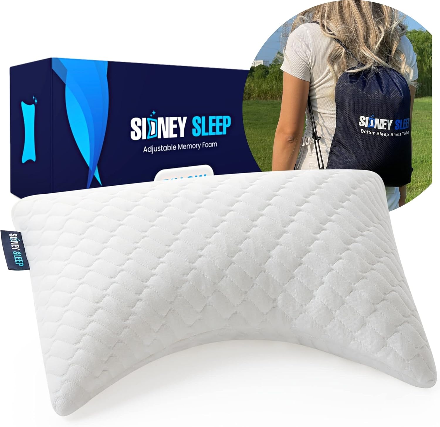 Sidney Sleep Travel Pillow Trio - Comfy & Portable!