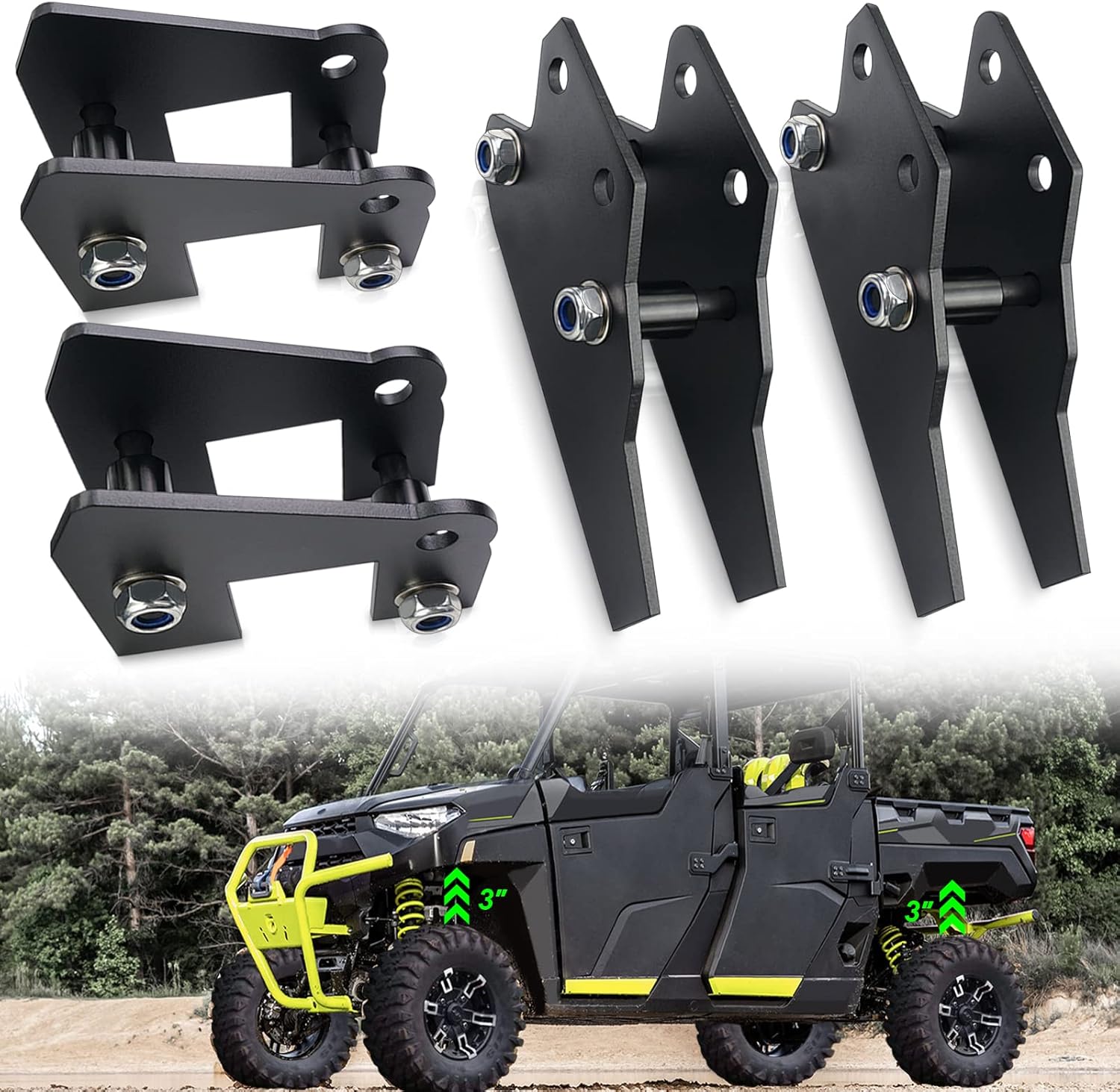 StarknightMT UTV Ranger Lift Kit for Polaris Ranger 570 & XP