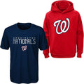 MLB Youth Boys Performance Hoodie & Tee Combo - Nationals