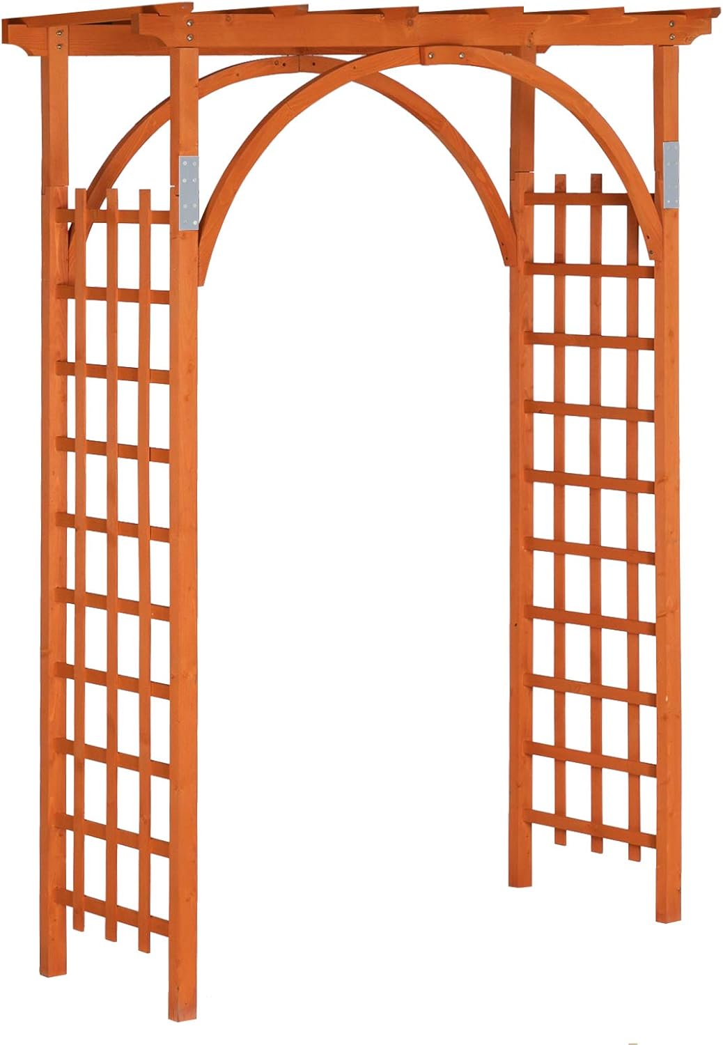 VINGLI 85in Wooden Arbor for Weddings and Garden Decor