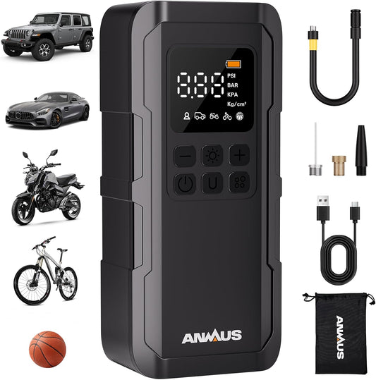 Anmus Portable Air Compressor: Fast 150PSI Inflation!