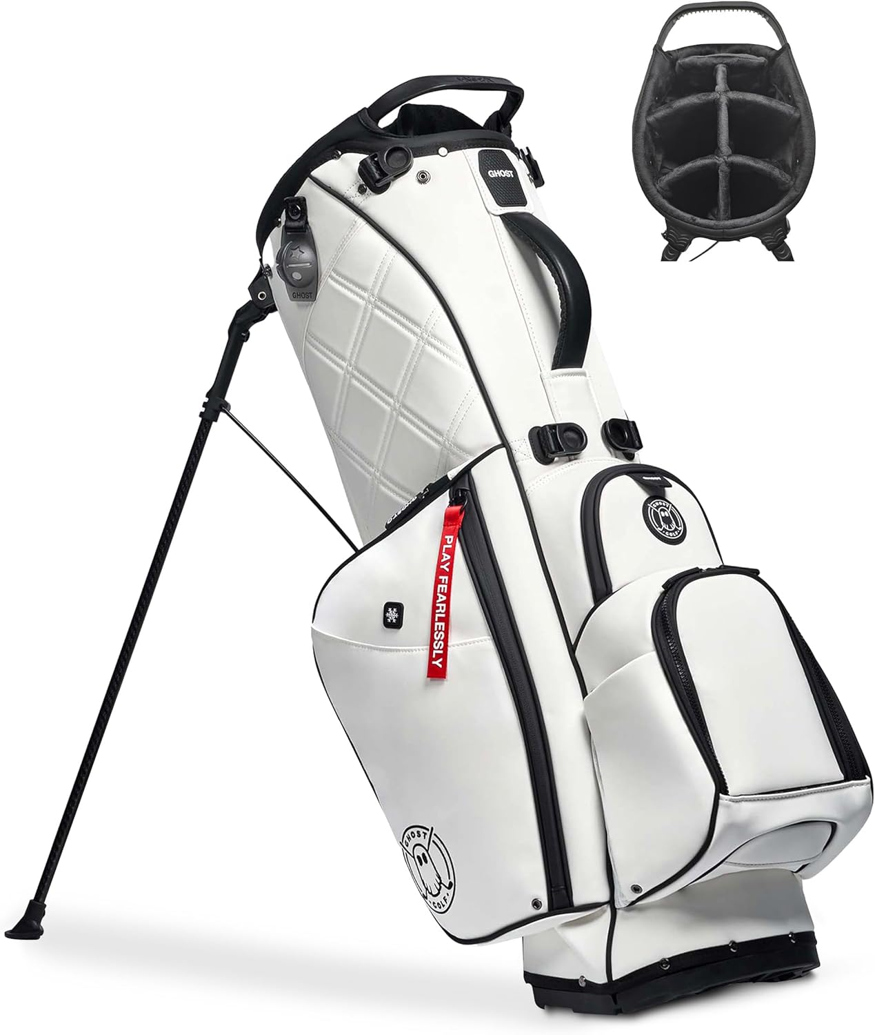 Ghost Golf Stand Bag - Ultra-Light 7-Way Dividers & Magnetic Pocket